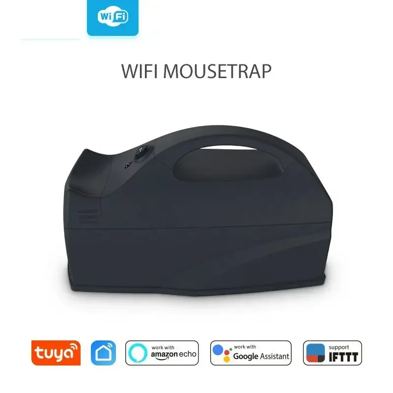 WiFi Smart Mousetrap for Home,Mouse Killer,Catcher Sensor,Wireless Bait,Shock Zapper,Reusable,Non-toxic,App Control,Rat Traps