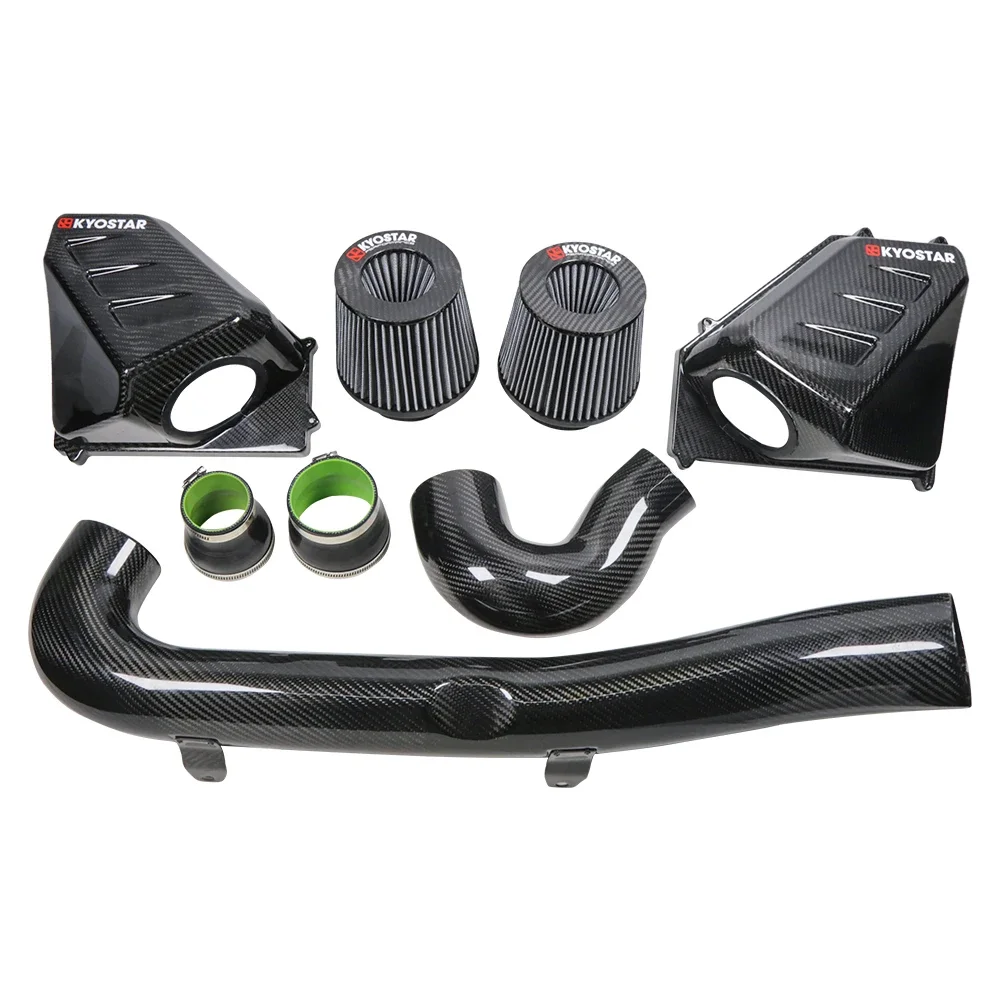 M3 G80 M4 G82 2021-2024 Black Dry Carbon Fiber Air Intake Kit High Flow Cold Air Intake System