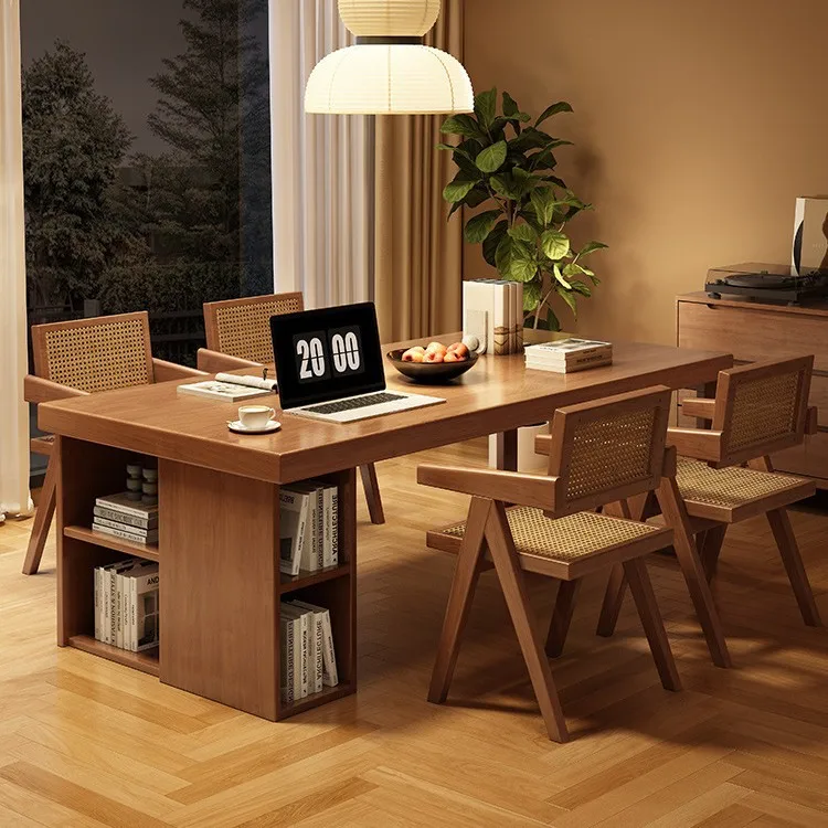 Long desk Household long large board table Parent-child study table Study desk