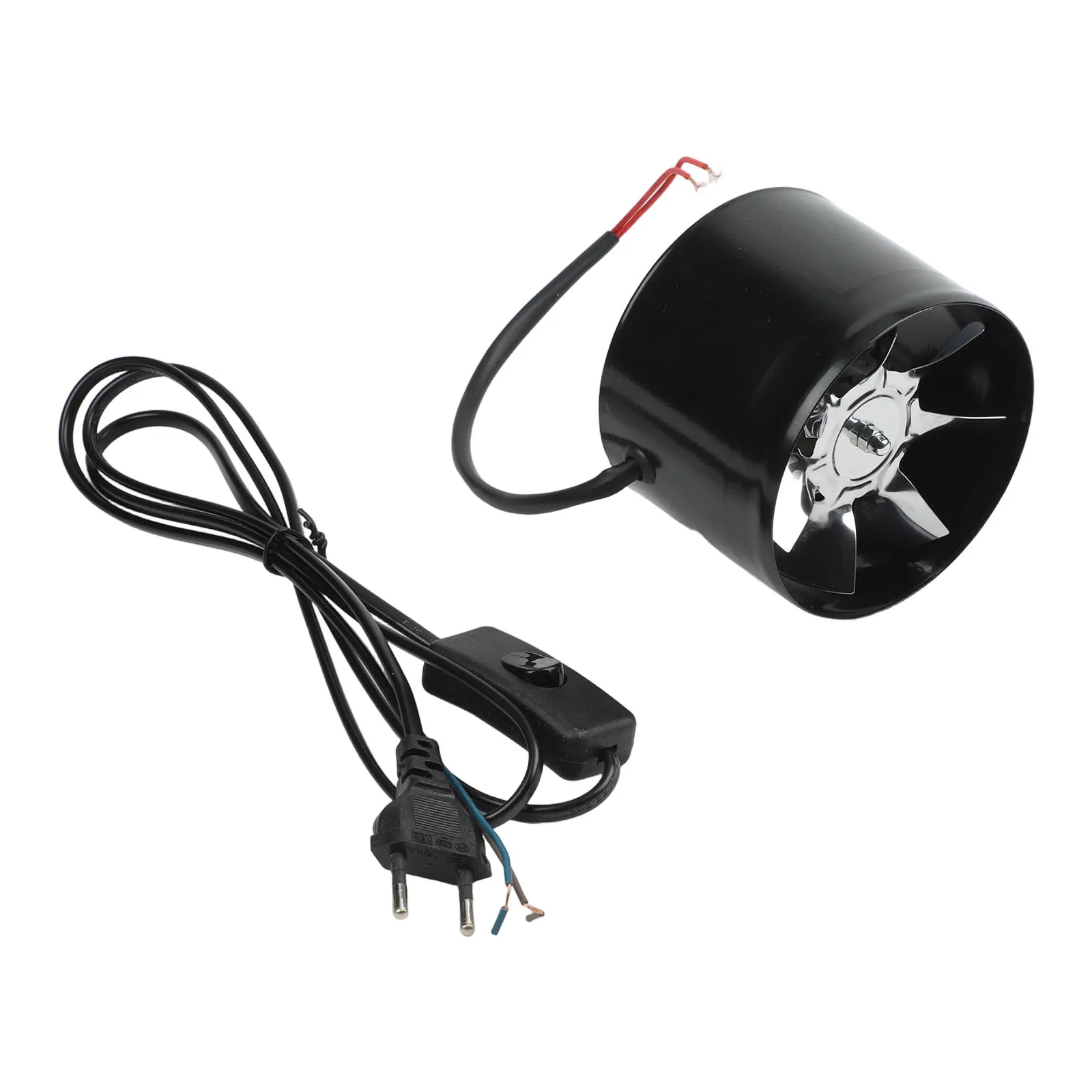 Extractor Fan 4inch 160m3h with EU Metal Smoke Extractor Duct Fan for Ventilating Restaurants Offices and Workshops