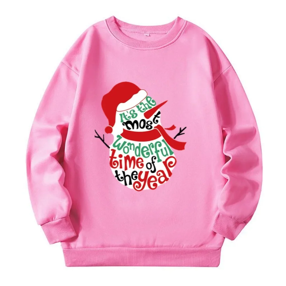 150kg Plus Size Women Sweatshirts Clothing Christmas Snowman Big Size Sweatshirt Autumn Winter Warm Large Size Tops