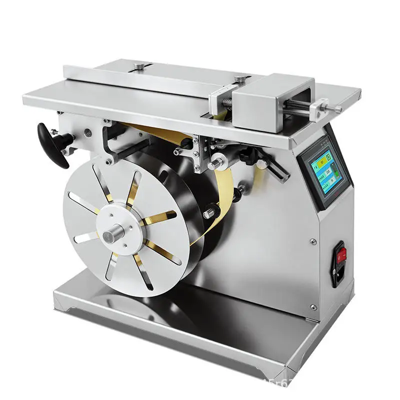 Semi-automatic Self-adhesive Stickers Electronic Gift Paper Boxes Bottles Corner Tamper Evident Labeling Machine