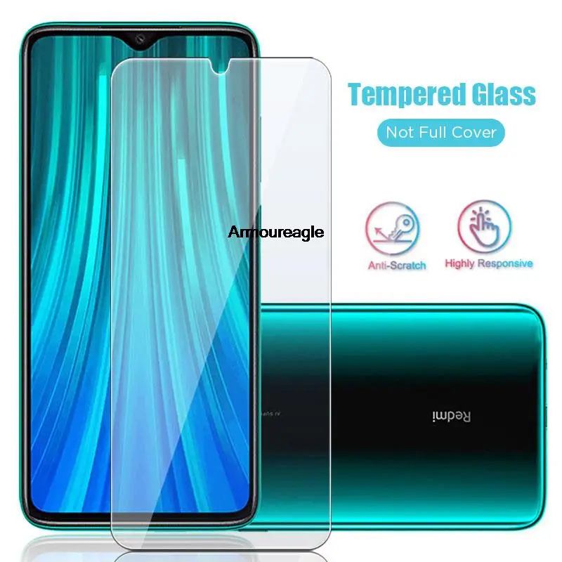 2Pcs Tempered Glass Accessories Guard On For Xiaomi Xiamoi Redmi 9 9A 8 8A 7A 6 6A 9S Note 9 8 7 Pro 8T Screen Protector Film