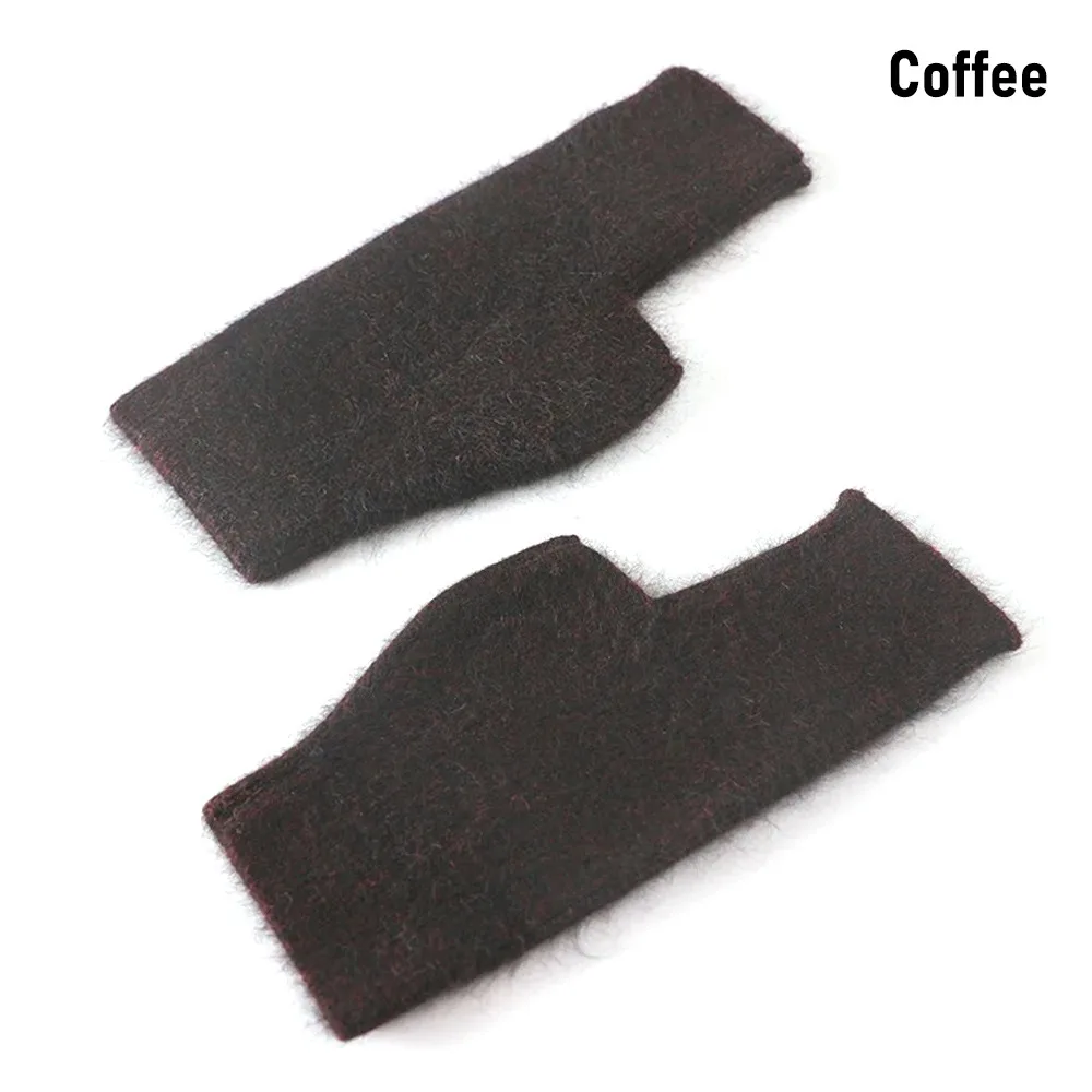 Fashion Wool Mink Cashmere Gloves Exposed Finger Thick Wrist Gloves Warm Fingerless Warm Gloves Winter