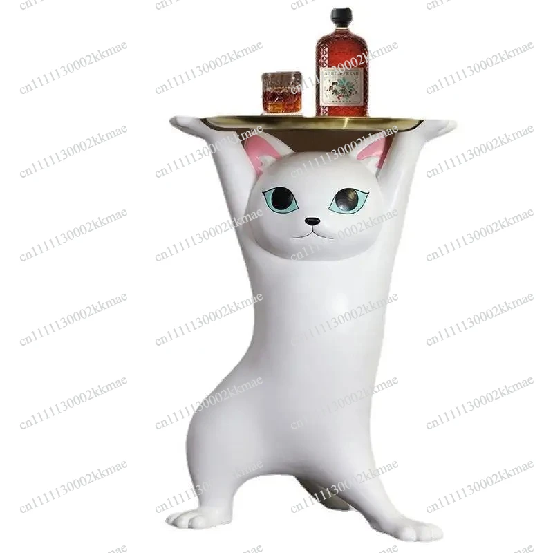 Enchanting Cat Coffee Table Welcome Large Living Room TV Stand Sofa Next To Floor Tray Housewarming Gift Large Ornaments