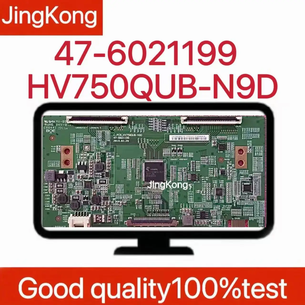 C-PCB_HV750QUB-N9D 47-6021199 Placa lógica Original HV750QUBN9D prueba bien