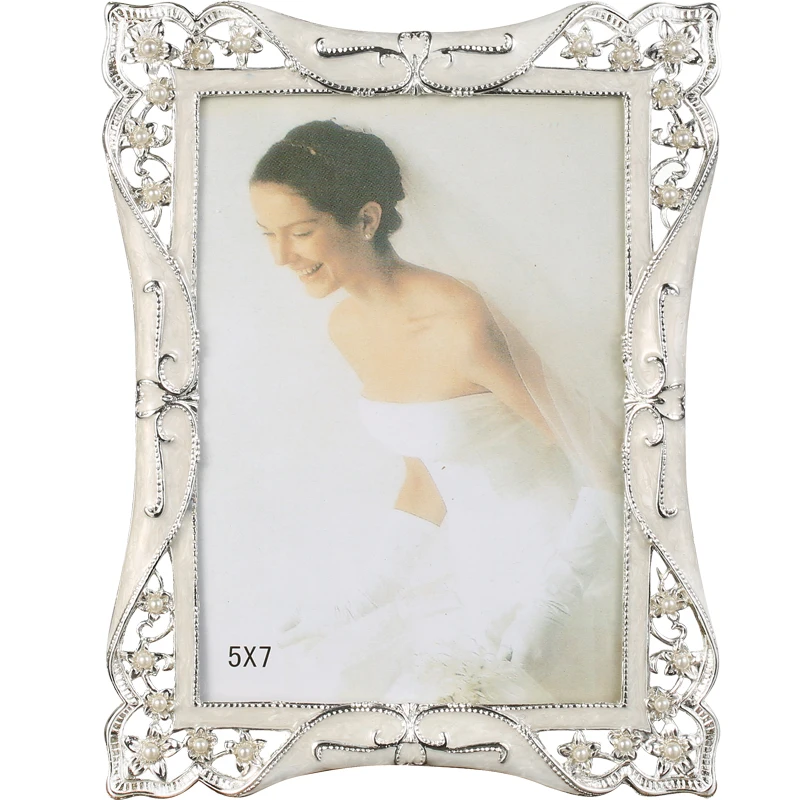 Metal 8-inch photo frame 6-inch 7-inch 10-inch creative retro European wedding photo album frame table combination ornament