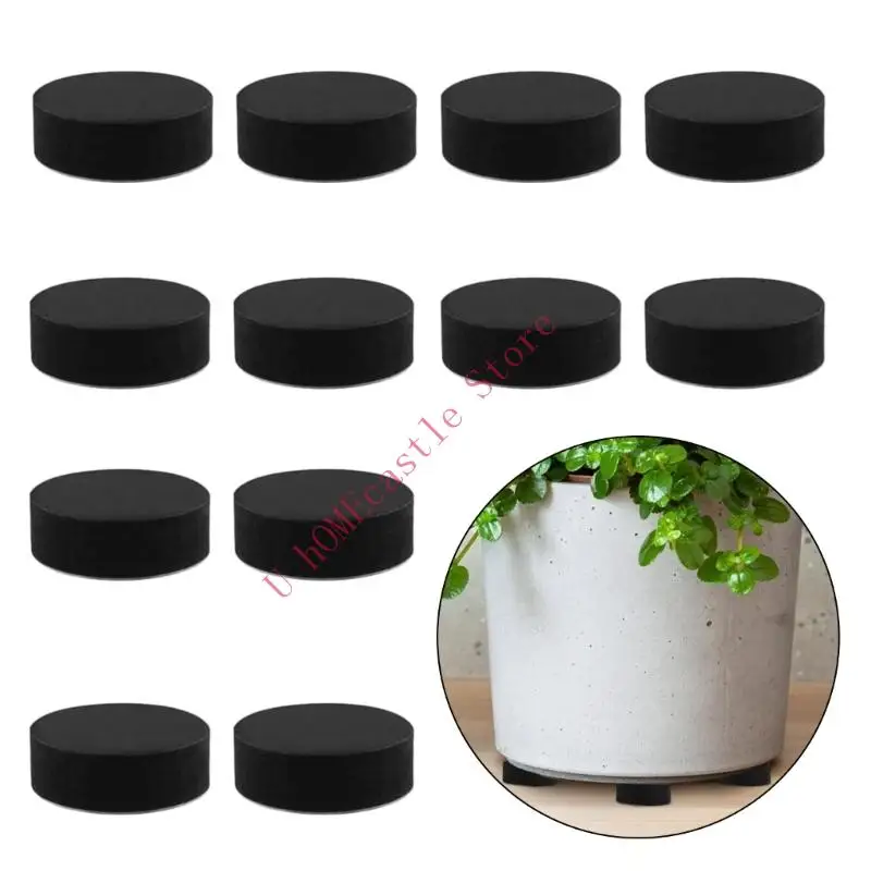 63HF 32Pcs Round Pot Bottom Liners with Adhesive Foam Contact Layer for Home