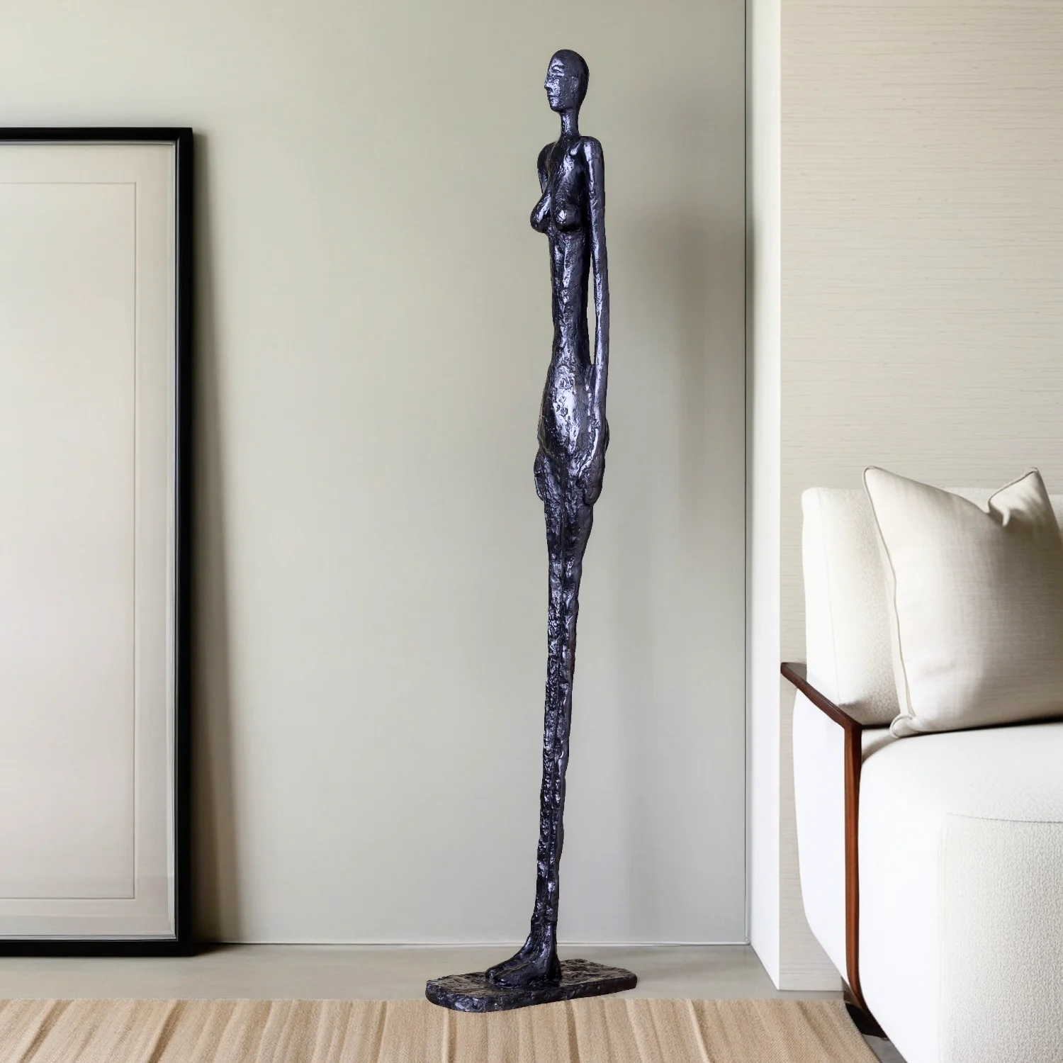 70cm Standing Woman II Bronze Sculptrue Famous Alberto Giacometti Art Statue Abstract Handcrafts For Home Decor Collection Gift