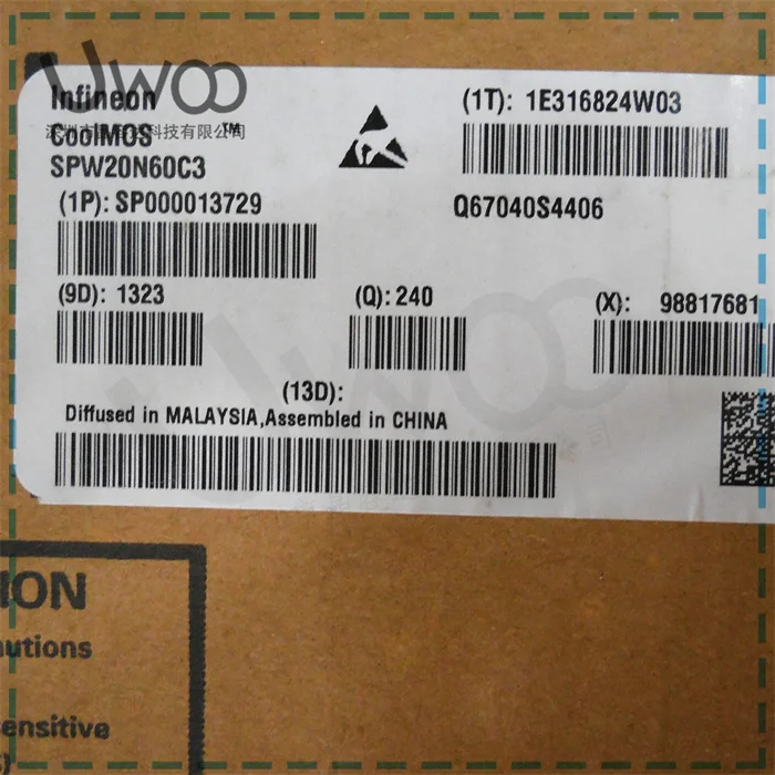 100% Originele Nieuwe SPW20N60C3 20.7A 600 V TO247