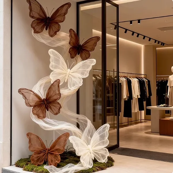 

Декоративные элементы для фотосессий интернет-знаменитостей: композиция из бабочек, реквизит для фото, украшение в виде бабочек.