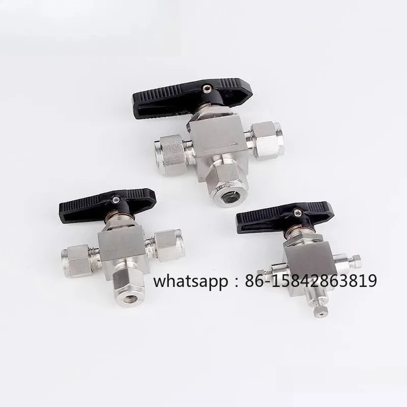 316 Three-way Ball Valve, Stainless Steel Sleeve Three-way Ball Valve, Sleeve Joint