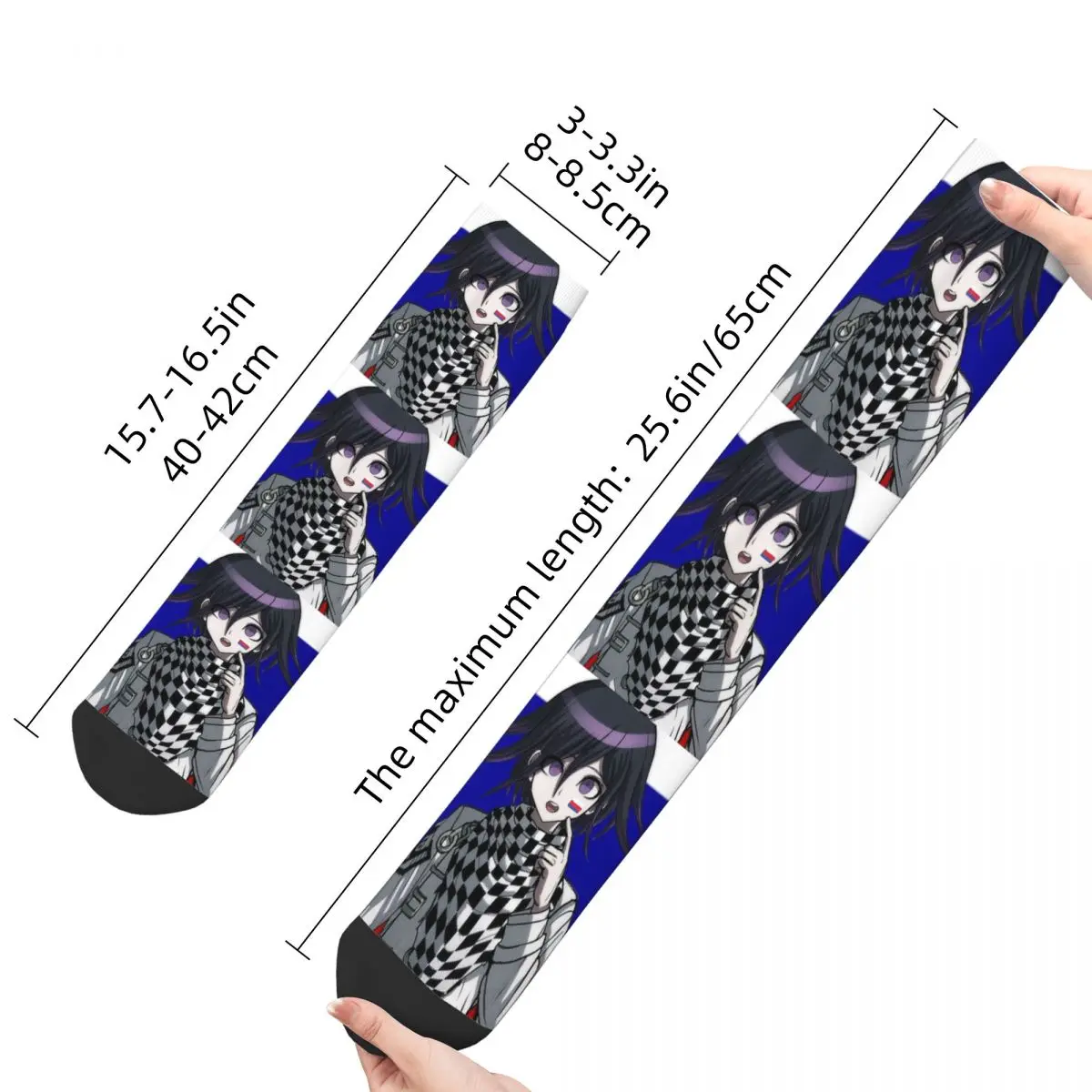 Kokichi Danganronpa Game Kawaii Drawstring Socks Shopping Cartoon Pattern Socks harajuku Men Happy hip hop