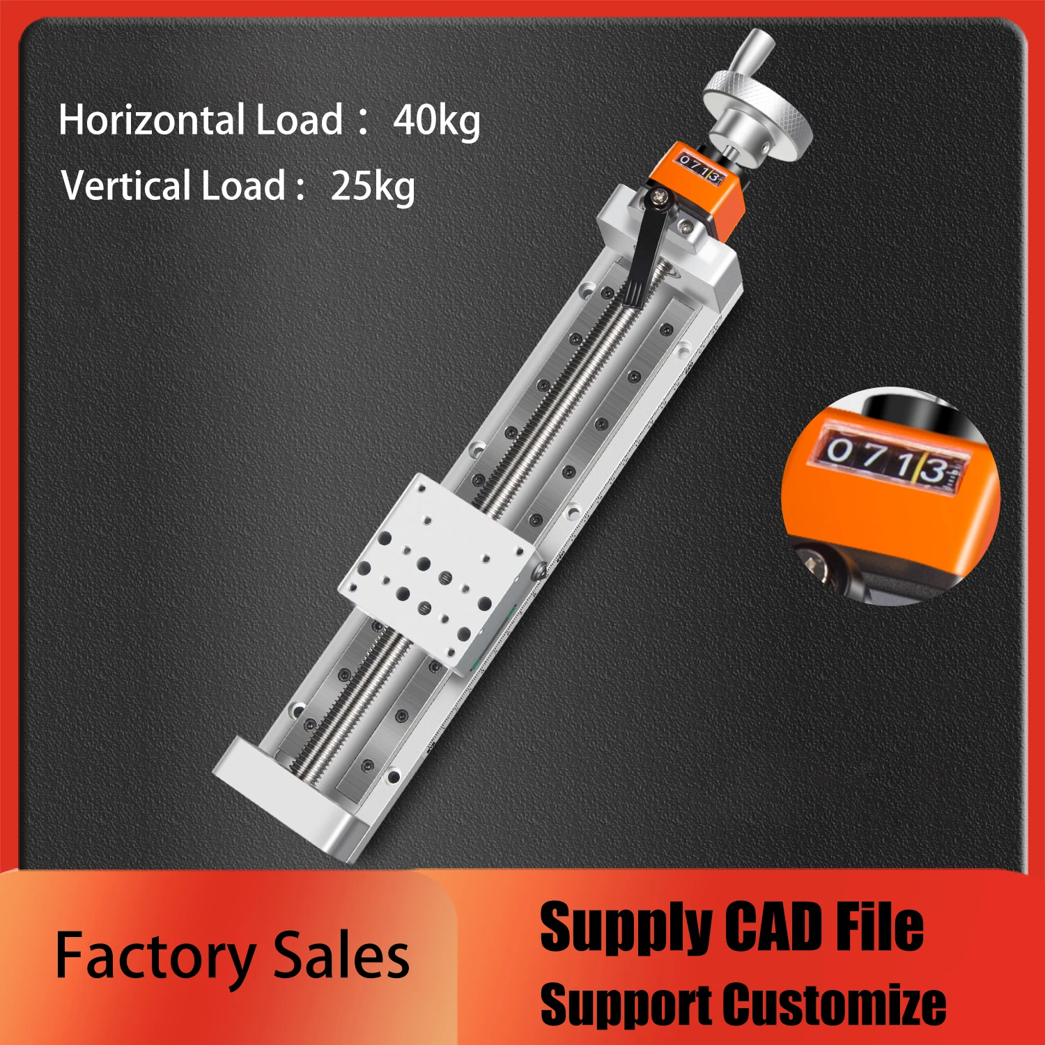Manual Linear Slide Module T Screw Handwheel Precision XYZ Micrometer Adjustment Cross Guide Stage with Digital Display Platform