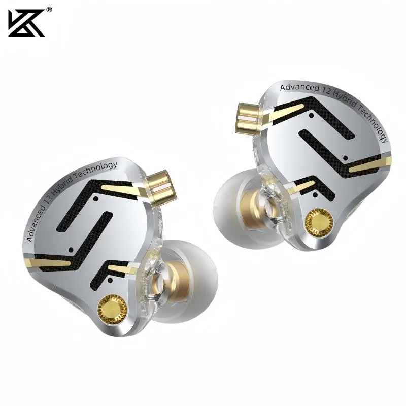

KZ ZS12 PRO 2-наушники-вкладыши 1DD 5BA Обновление гибридного драйвера Hi-Fi наушники Электронные спортивные игровые наушники Проводной головной убор