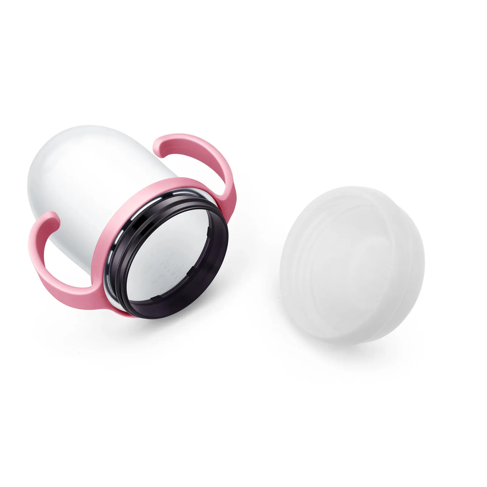 1Set Silicone Sealing Discs and Leak-Proof Caps for Milk Bottles Extended Freshness Reusable Labeling Surface Travel