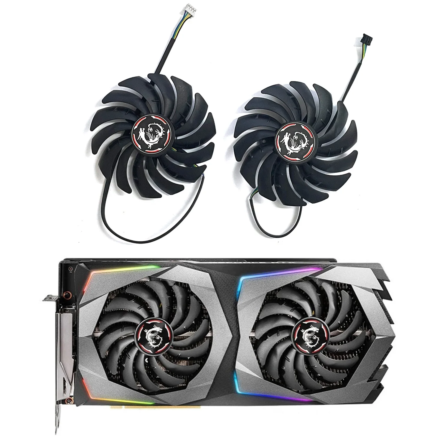 

PLD10010S12HH 95mm 4pin DC 12V 0.40A RTX2070 X-8G GPU Cooler For Geforce MSI RTX 2070 2070S Gaming Z Card Cooling Fan