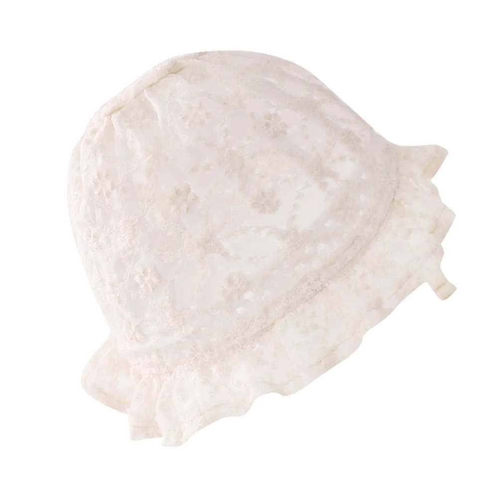 

Детская кружевная шляпа принцессы, желтая, мягкая, удобная, воздухопроницаемая, весенне-летняя одежда, милый капот с цветочным принтом для малышей