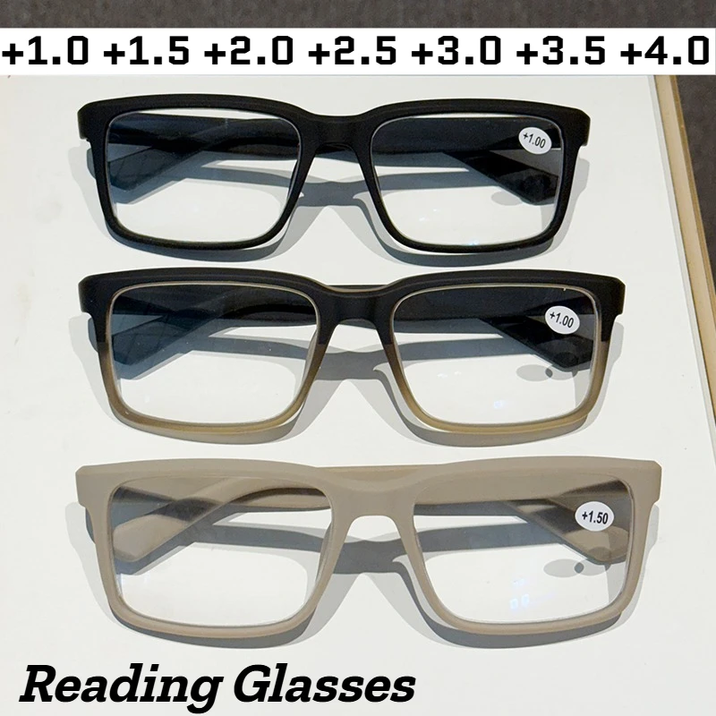 

Retro-style Square-frame Anti-blue Light Presbyopia Glasses Ultra-lightweight Comfortable and High-definition Reading Glasses