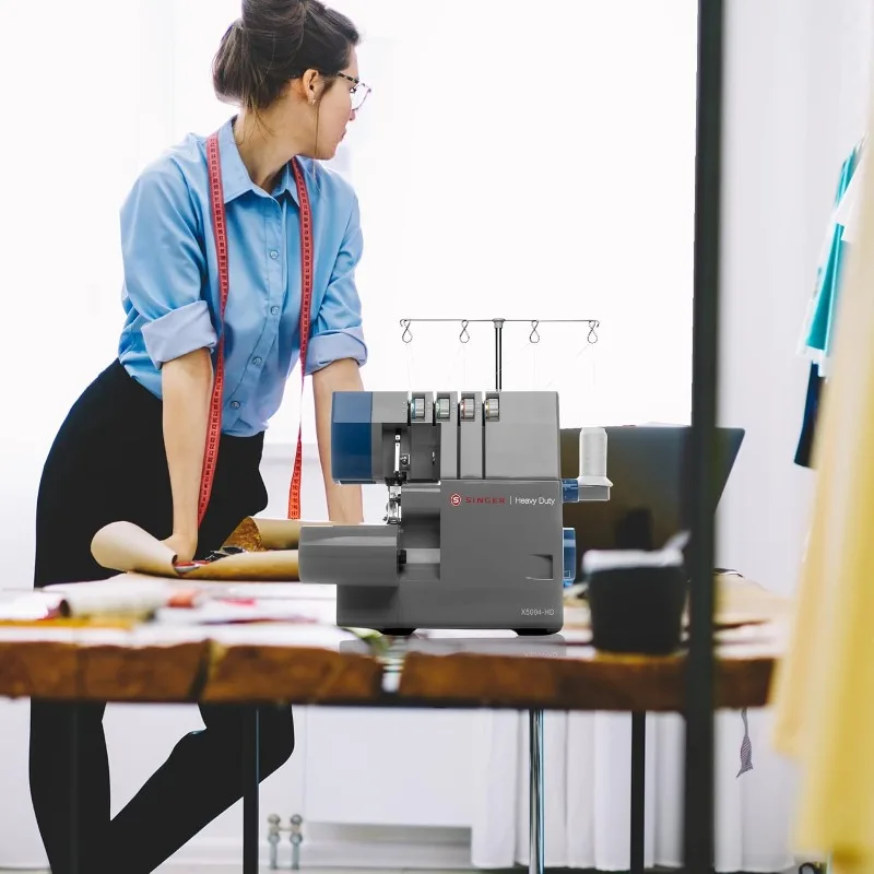 X5004-HD آلة سيرجر والإطار المعدني والأوفرلوك |   2-3-4 قدرة الغرز، 8 غرز مدمجة، 1300 غرزة في الدقيقة،