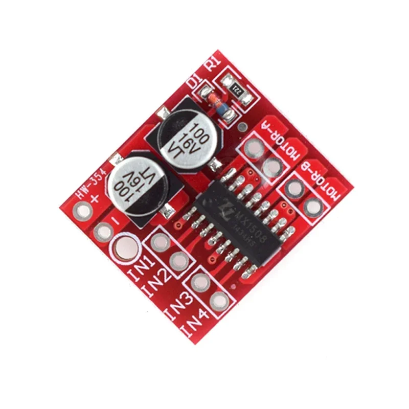 1-10PCS MX1508 DC Motor Driver Module 2V-10V 1.5A 2-Way Reversing PWM Speed Dual H Bridge Stepper Motor Driver Board L298N