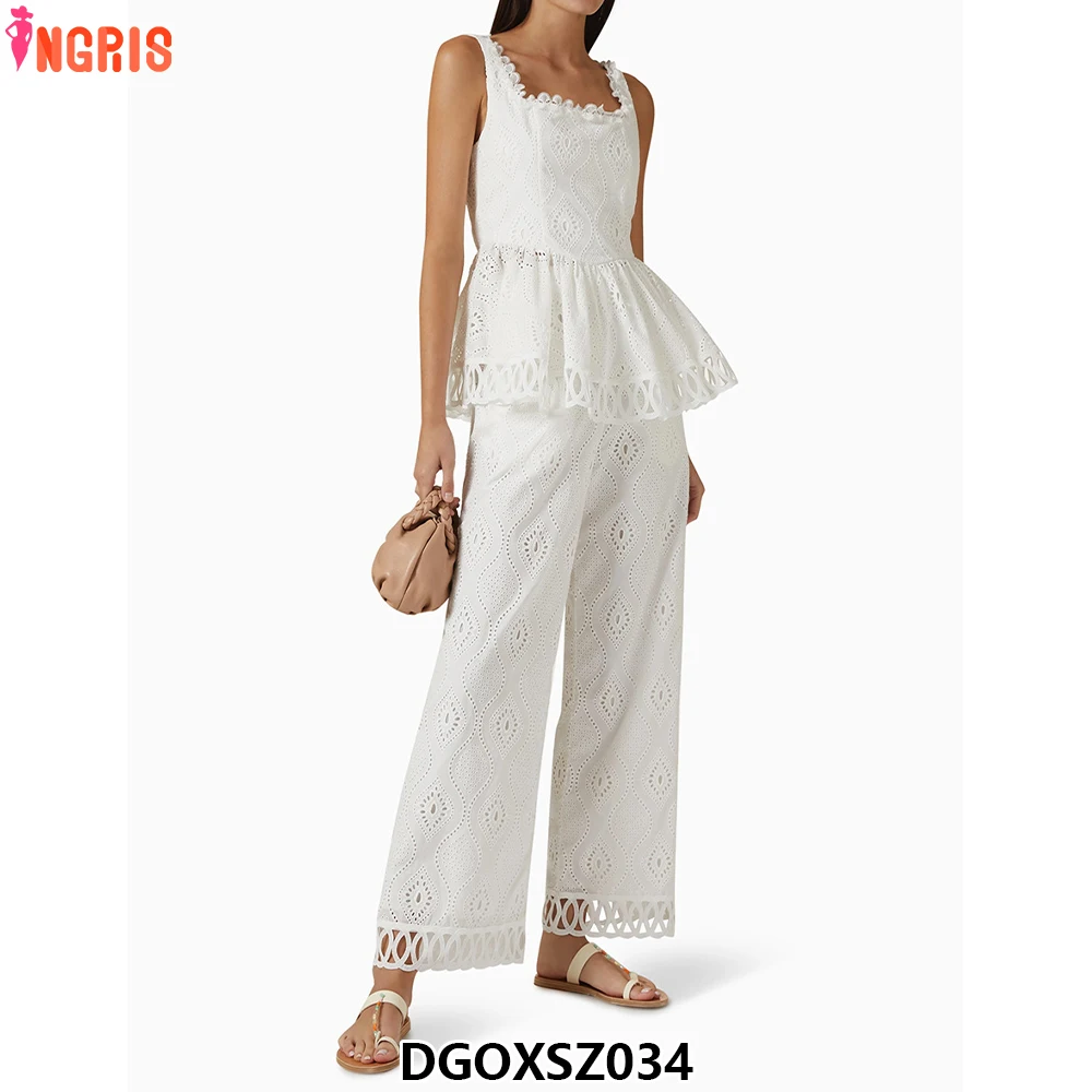 

Temperament elegant simple two-piece suit 2025 new waist slimming suspender top splicing lace shorts women's suit-DGOXSZ034