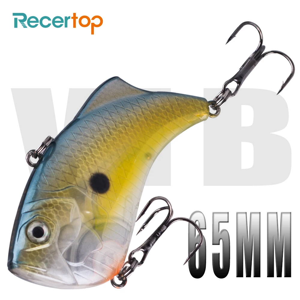 

Recertop 65MM 14G Sinking VIB Saltwater And Freshwater Vibration Fishing Lures Artificial Rattle Hard Baits Lipless Crankbait