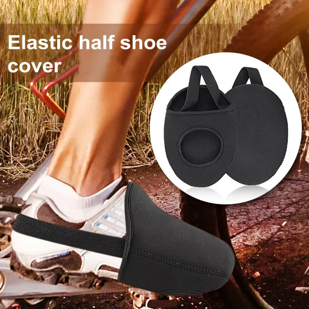 Elastic Band Shoe Cover Windproof Waterproof Bicycle Shoe Covers with Adjustable Elastic Band for Cycling Toe for Biking