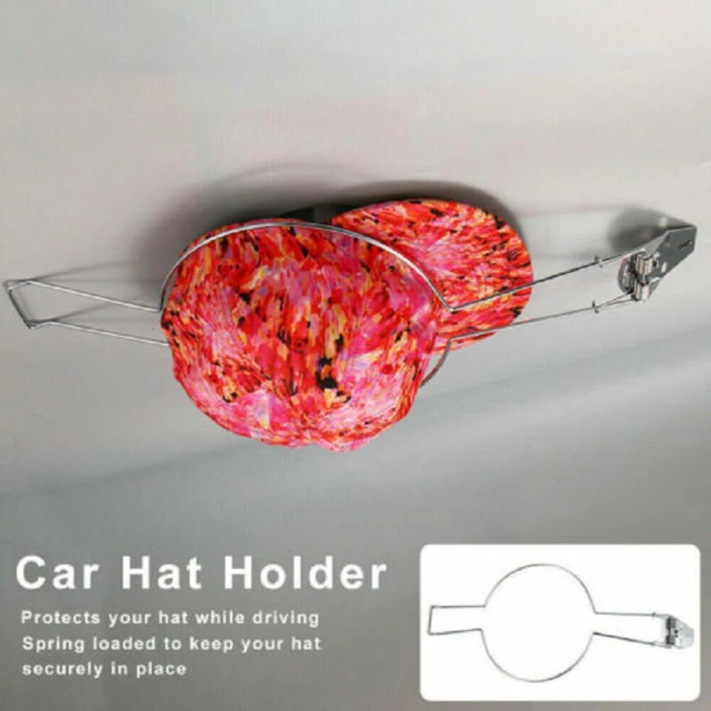 Estante para cascos de sol colgante para coche, estante portátil multifuncional para sombreros, almacenamiento de sombreros