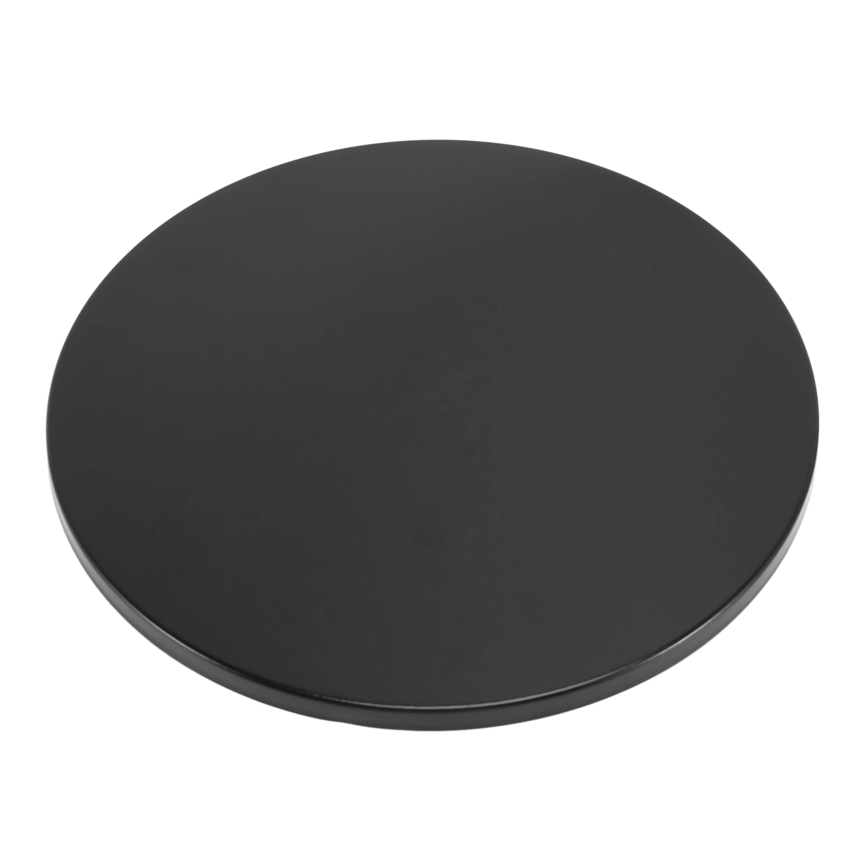 حامل كعكة مستدير من الحديد مقاس 12 بوصة، حامل حلوى بقاعدة، حفل زفاف وأعياد الميلاد - أسود