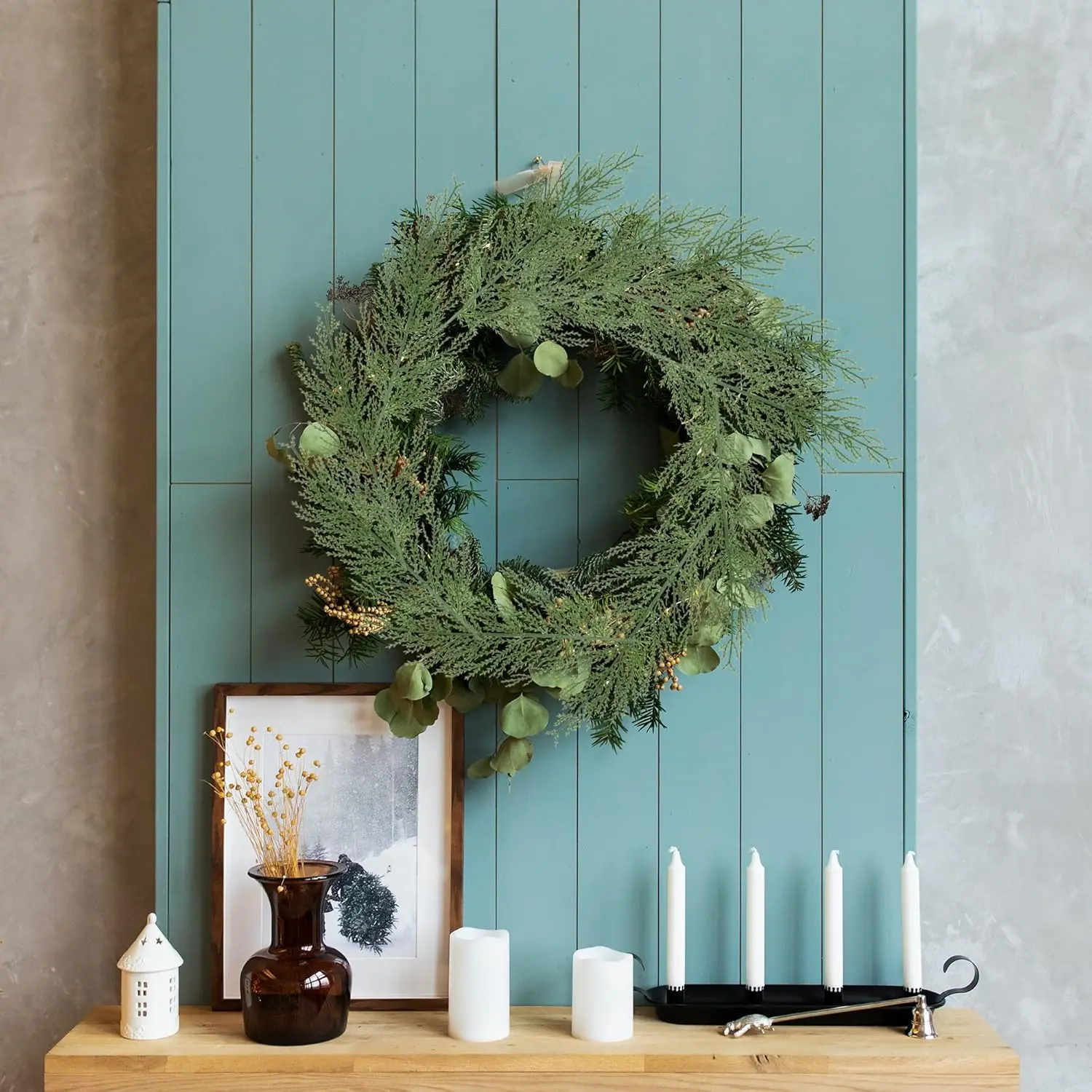 

50Pcs Artificial Plant Plastic Pine Vine Christmas Tree Needle Party Home Room Wall Decoration Gift Accessory Diy Box Table Prop