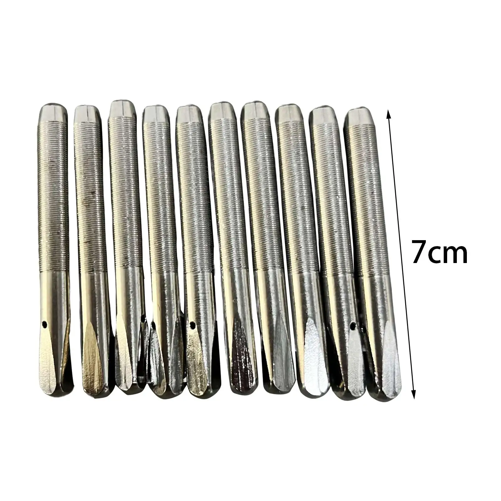 10x Piano Tuning Pegs Steel Silvercolour Replace Loosen Parts Replacements Tuning Keys for Piano Master Pianist