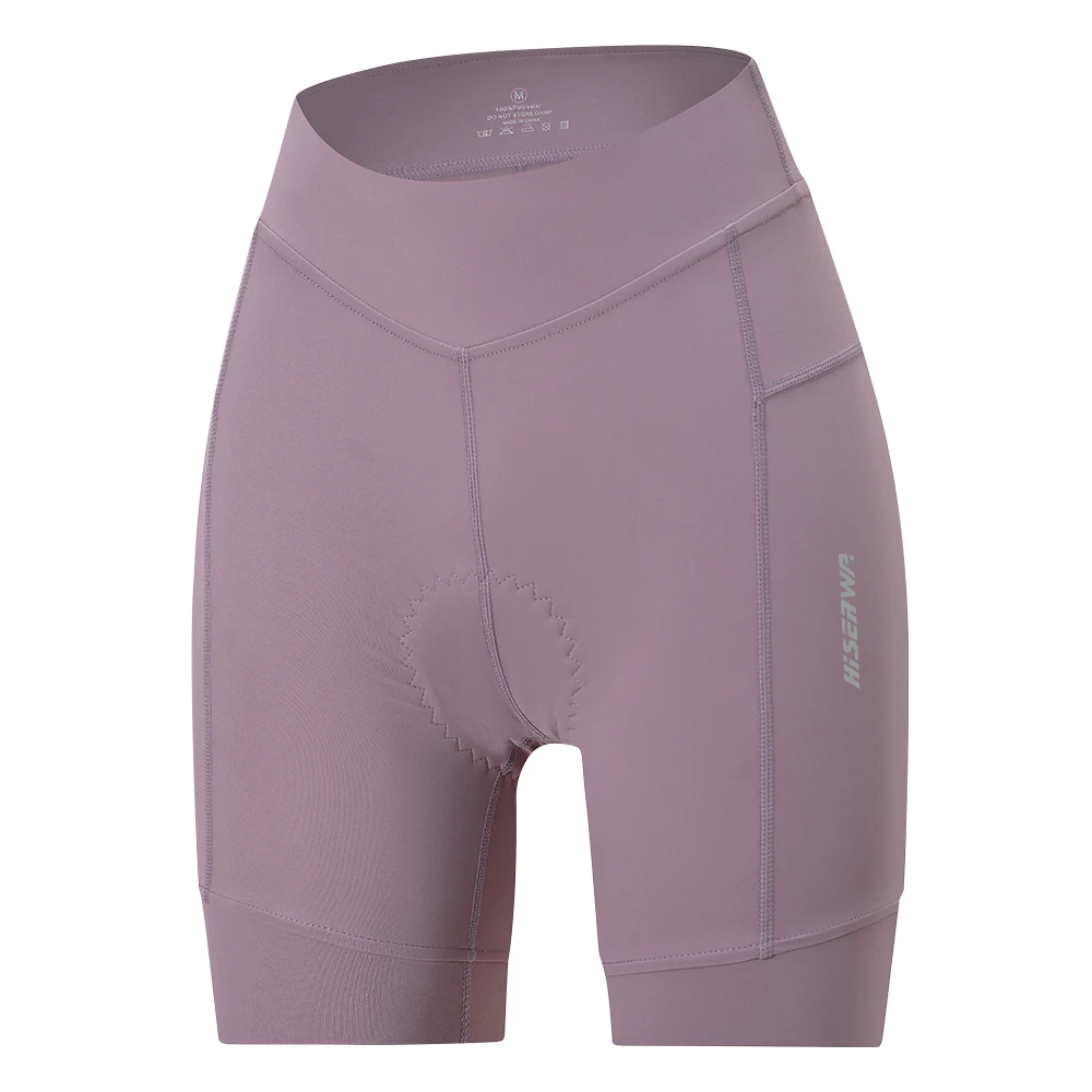 HISERWA Vrouwen Fietsbroek Zomer Ademende Fiets Onderbroek 6 Uur Schokbestendig Gewatteerde Korte MTB Road Fiets Lycra Panty