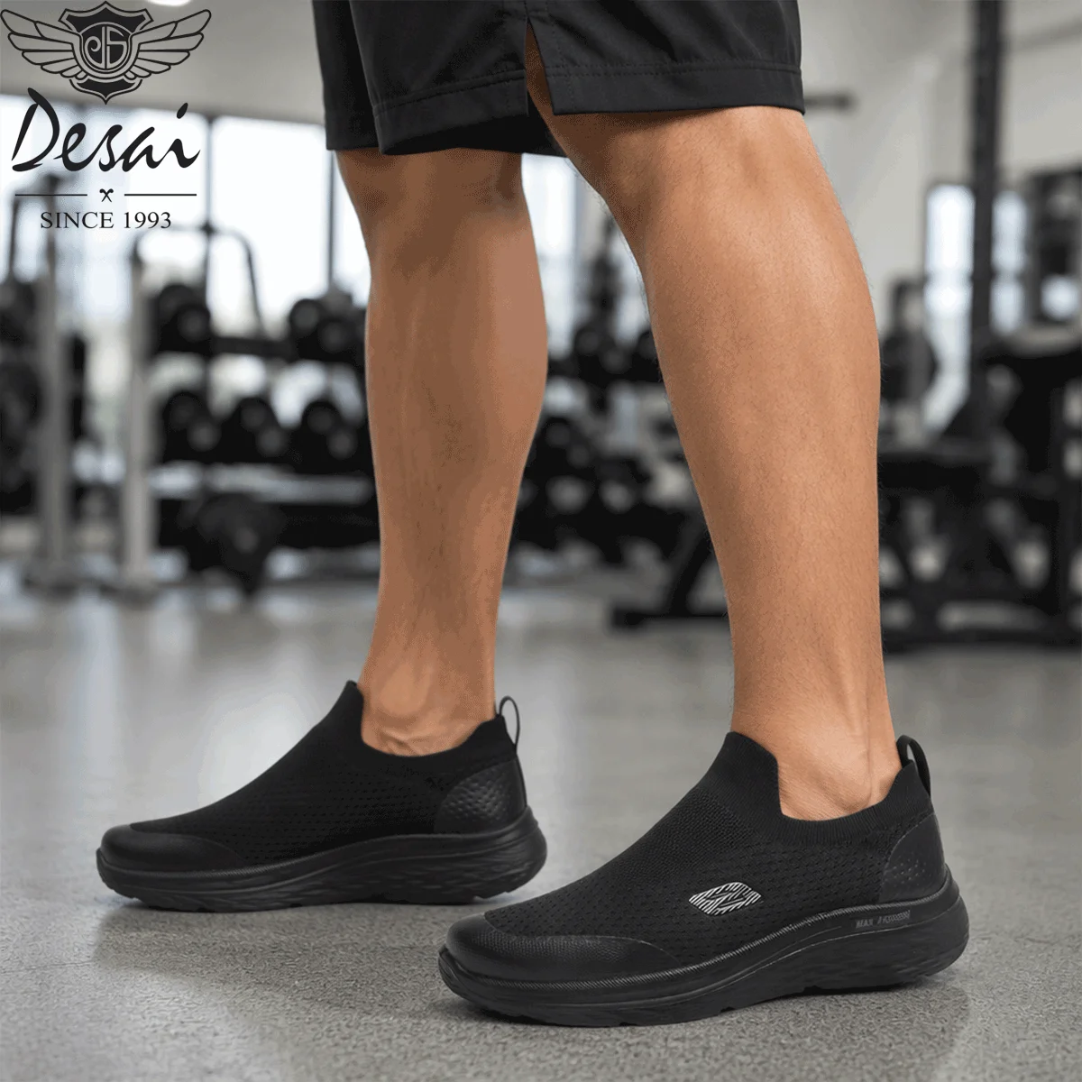 Desai Herren 2026 Herbst Slip-On Mesh Freizeitschuhe Weiche Dicke Sohle Sneakers Schulbedarf Studenten Alltag Outdoor – Detail 6