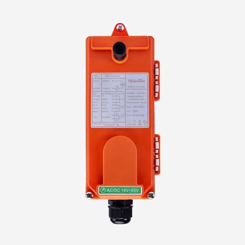 Telecontrol F21-4S 4 channels single speed press buttons industrial wireless remote controller for crane and hoist operation