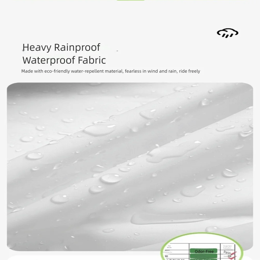 Lightweight Eva Raincoat Set Windproof Strengthen buttons Split Raincoat Adjustable Full Coverage Rain Cover Cycling 14 S4d028e86518e48819acc987921b2dce6f