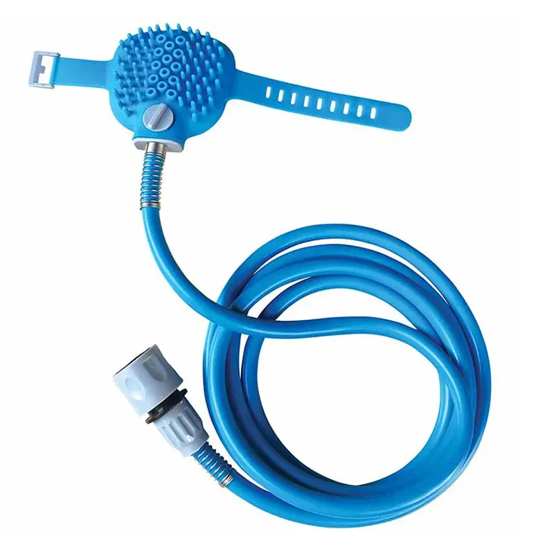 Dog Bath Artifact Pet Spray Head Teddy Bear Satsuma Brush Cat and Dog Supplies Silicone Massage Shower Head