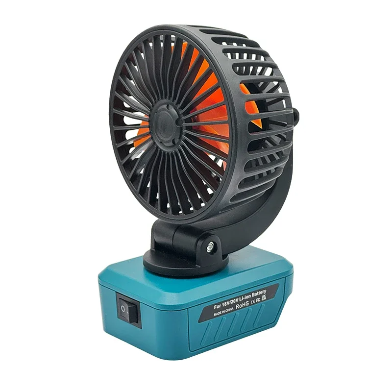 Akcesoria do elektronarzędzi Ładowarka USB typu C do telefonu komórkowego Power Bank Składany elektryczny wentylator biurkowy do akumulatora litowego Makita 18V