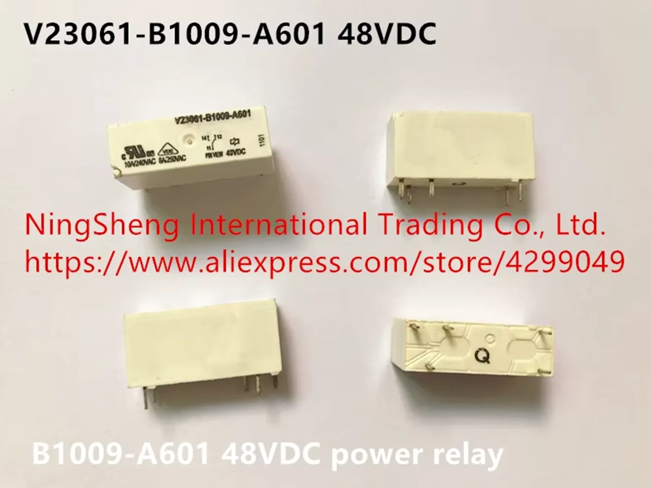 

Оригинальное новое 100% V23061-B1009-A601 48 В постоянного тока, подлинное импортное реле мощности B1009-A601 48 В постоянного тока