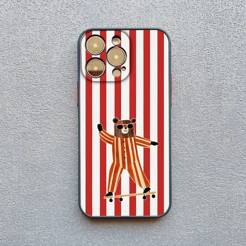 Funda de teléfono Simple y bonita con diseño de animales a cuadros verdes y blancos para Samsung Galaxy S25 S24 S23 S22 S21 S20 S10 Note20 Plus Ultra Lite 5G