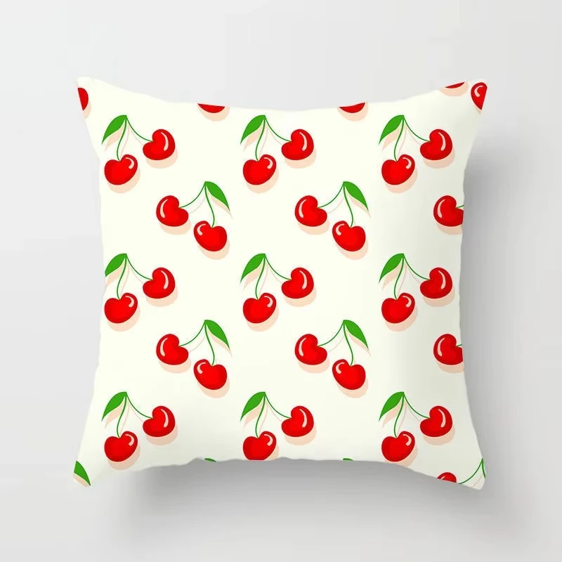 Orange Citrus Fruit Print Pillow Case, Nordic Design Small Gift Idea with Refreshing Pattern for Friends Colleagues  Present
