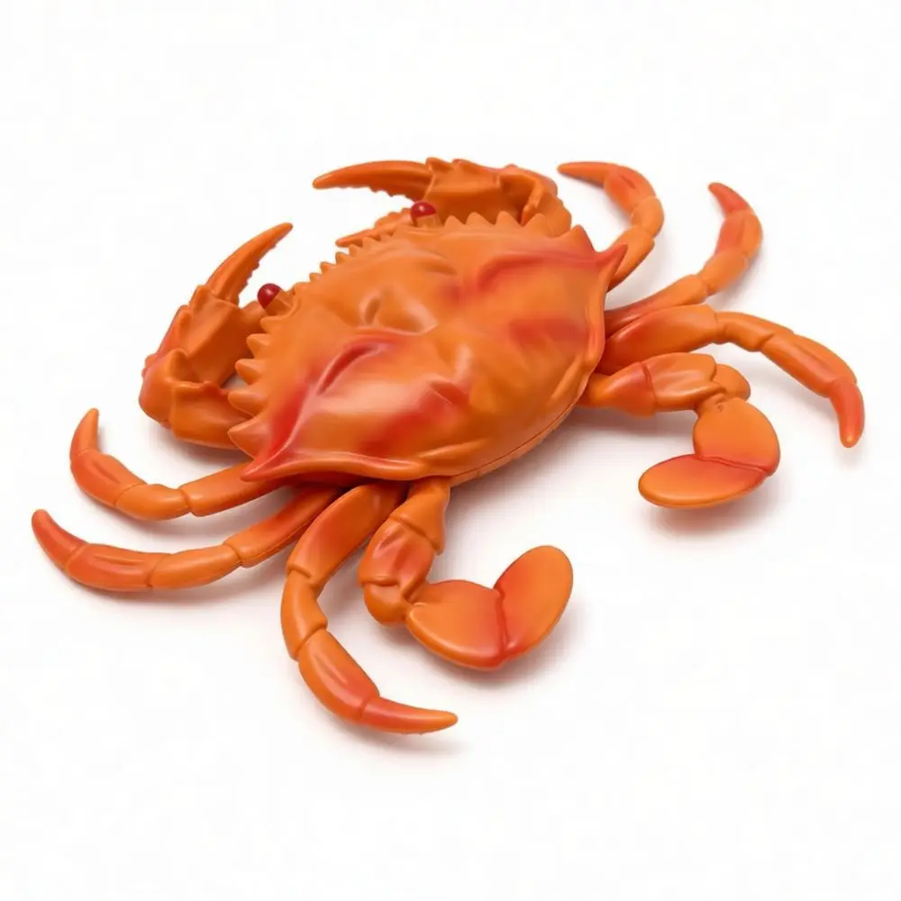 Simulation Marine Creature Model Soft Rubber Lobster Crab Figurine Educational Tool Sensory Toy For Children Play