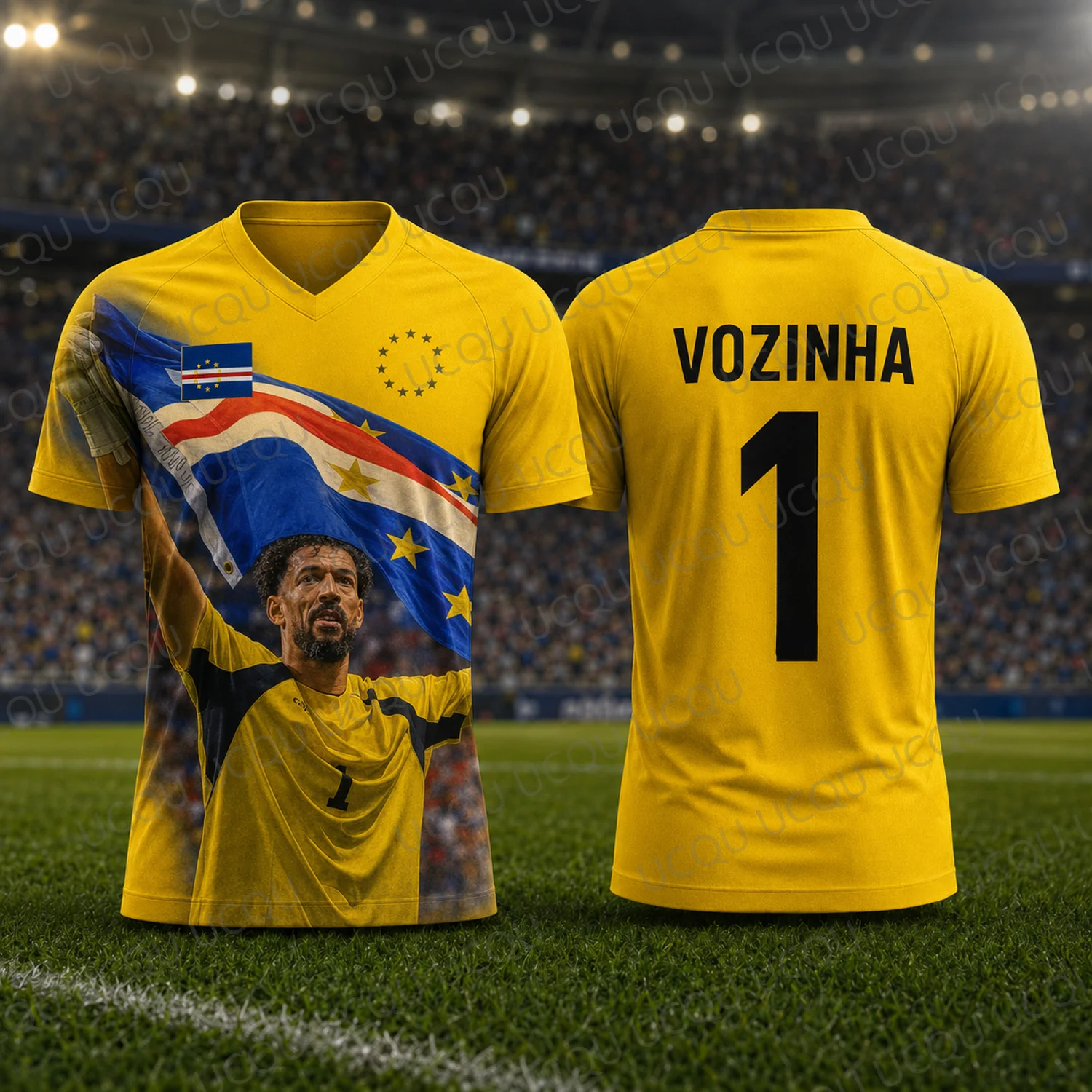 Vozinha 1 Kap Verde Torwarttrikot 2026 Fußball Fan-Shirt Herren Damen Kinder Sommer Sport T-Shirt Y2K Freizeit Trainings-Top