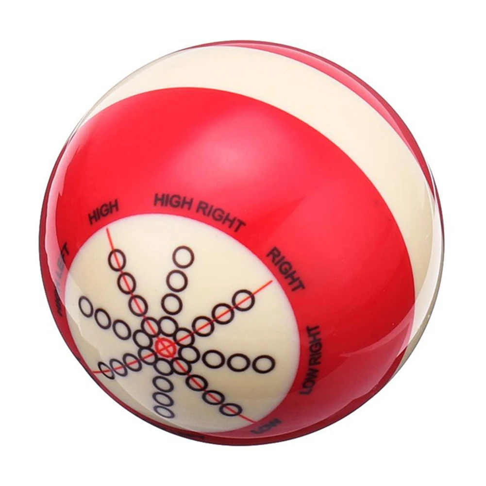 1Pcs 57mm Durable White Red Resin Billiards Spot Pool Snooker Practice Training Cue Balls Sports for Beginner