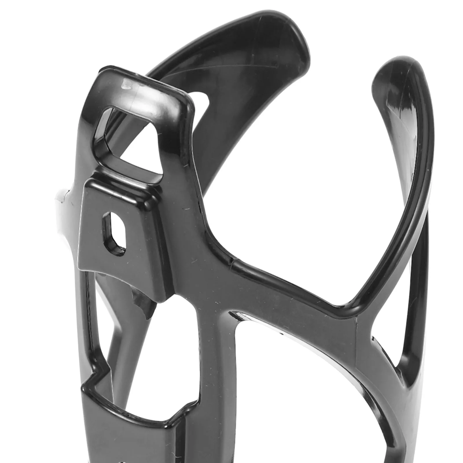 

Black PC Material Mountain Bike Water Bottle Cage Durable Smooth Curve Design Easy Installation Long Use Practical Accessories
