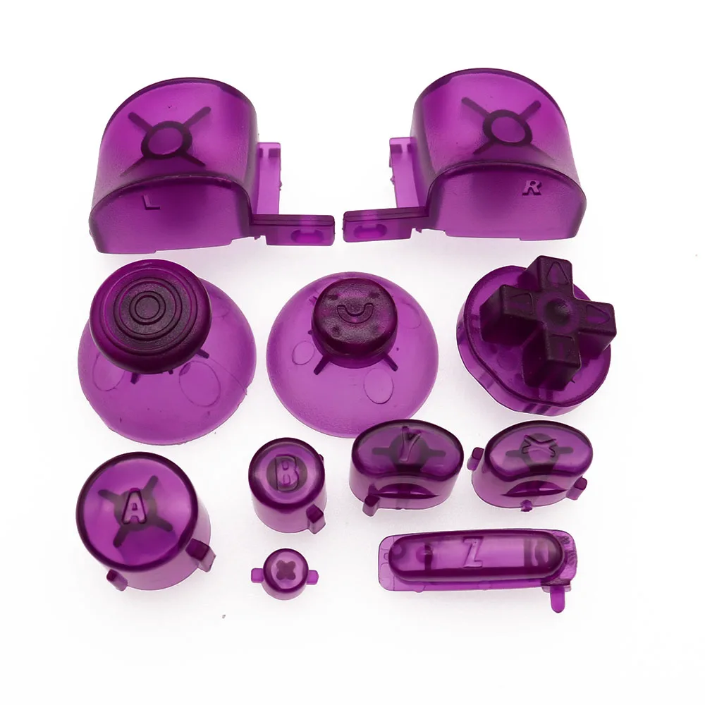 1 مجموعة 21 لون التناظرية عصا غطاء زر لوحات المفاتيح Y X A B Z أزرار ل نينتندو تحكم gamquibe-عصا التحكم المراقب المالي