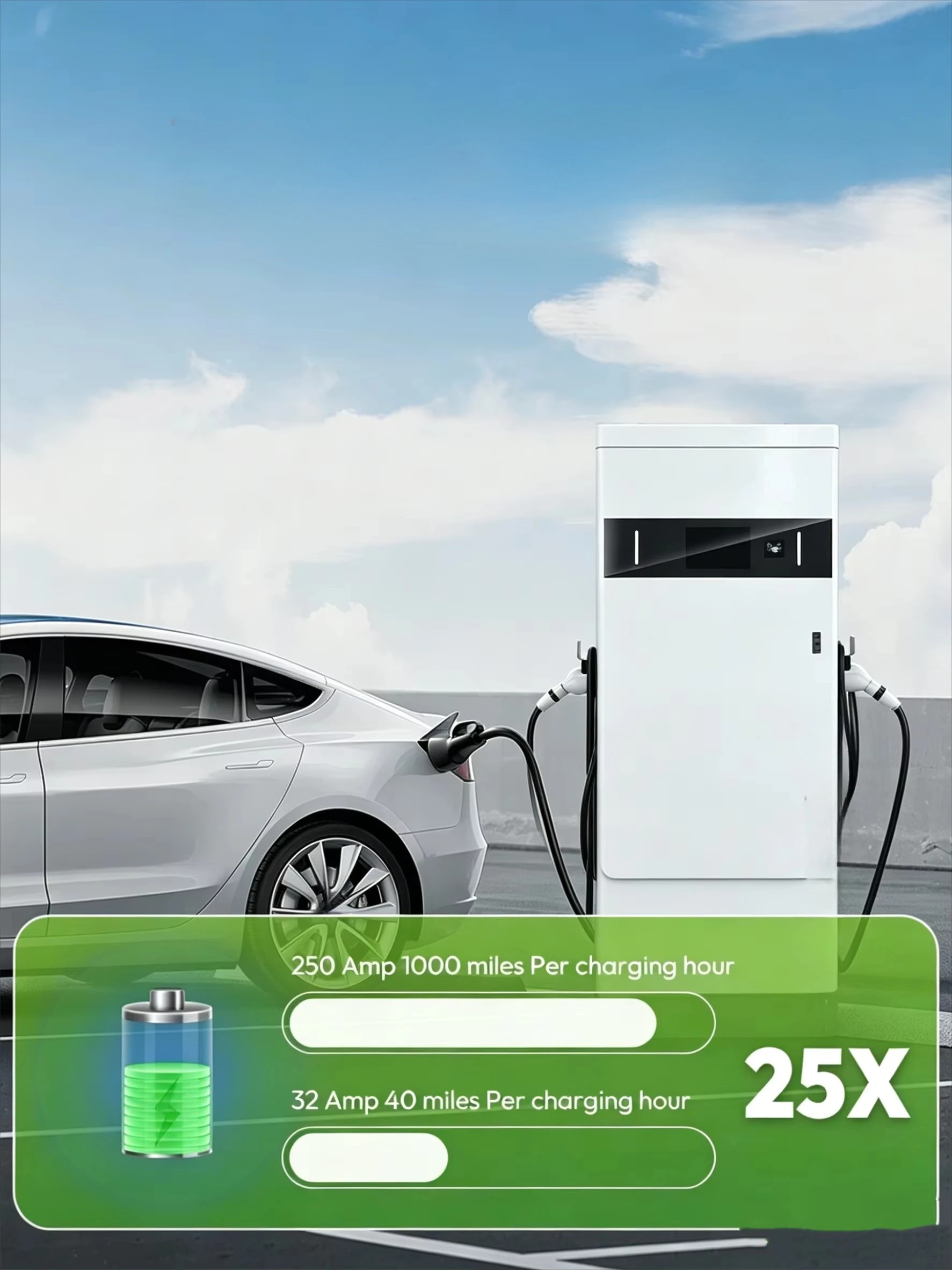 120kw 160kw High Power EV Charging Station 250A Car Charger with 5m Cable Floor Mounted Advanced OCPP 1.6J Wallbox Station