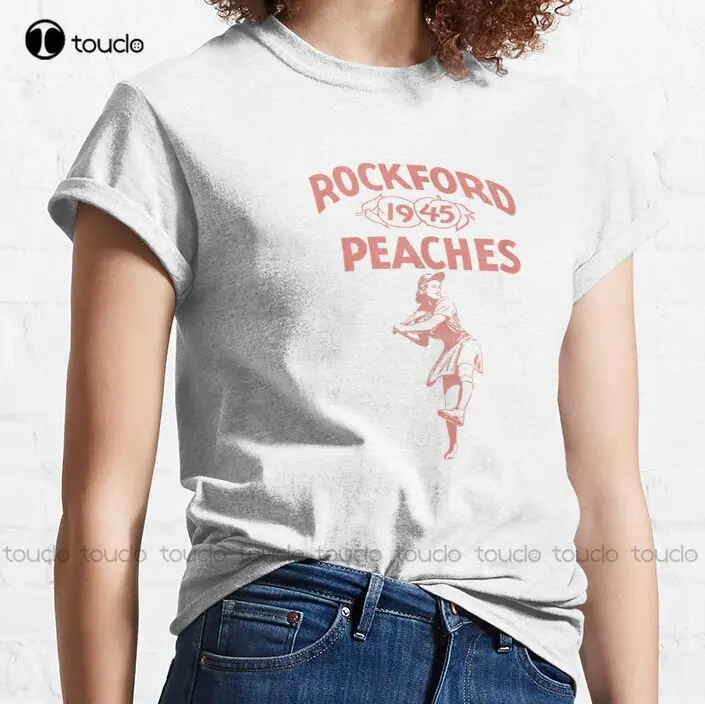 Rockford Peaches - Baseball Sports Aesthetic 40S Retro Classic T-Shirt Workout Shirts Custom Christmas Gift New Popular Xs-5Xl