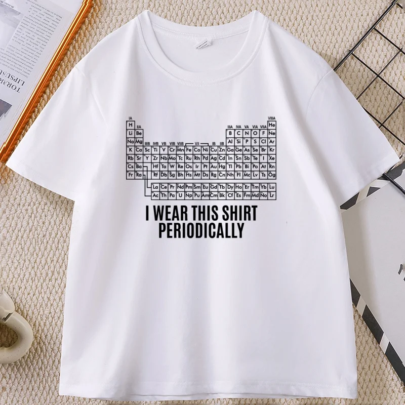 Dr Grace's Periodic Table T-Shirt Project Hail Mary Tshirt Funny Amaze Cotton Short Sleeve T Shirt Round Neck Printed Tshirts