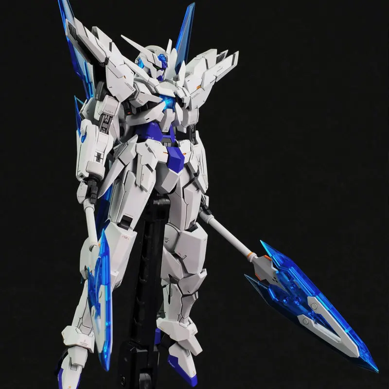 JMS 1/144 HG โมเดลของเล่นประกอบตุ๊กตาขยับแขนขาได้ชั่วคราวของตกแต่งเดสก์ท็อปหุ่นยนต์ของขวัญสะสม